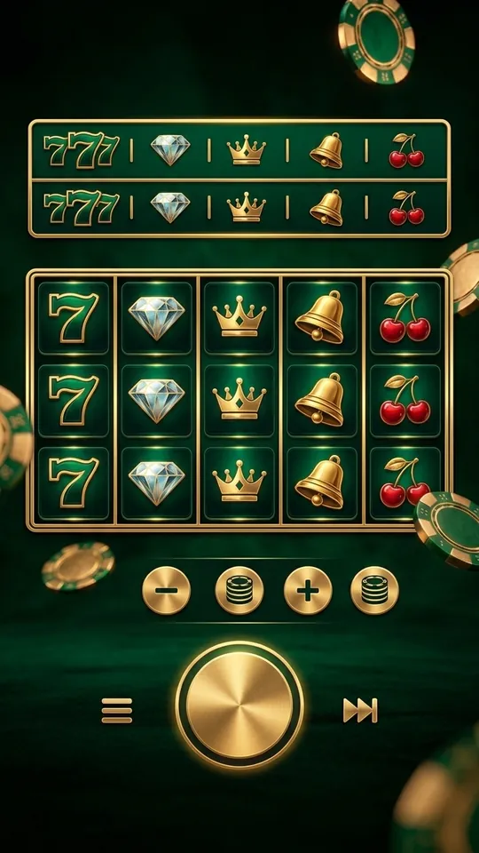 Master Slots table screen in the Master Games app