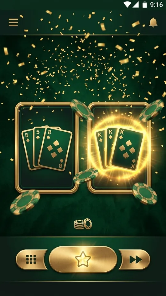 Master TeenPatti winning round screen